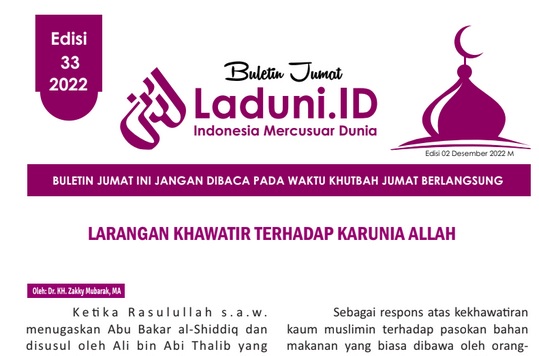 Buletin Jumat Laduni.ID Edisi 32: Optimisme dan Berbaik Sangka Kepada Allah di Tengah Musibah