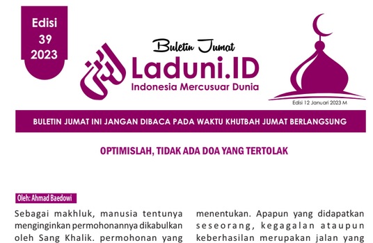 Buletin Jumat Laduni.ID Edisi 39: Optimislah, Tidak Ada Doa yang Tertolak