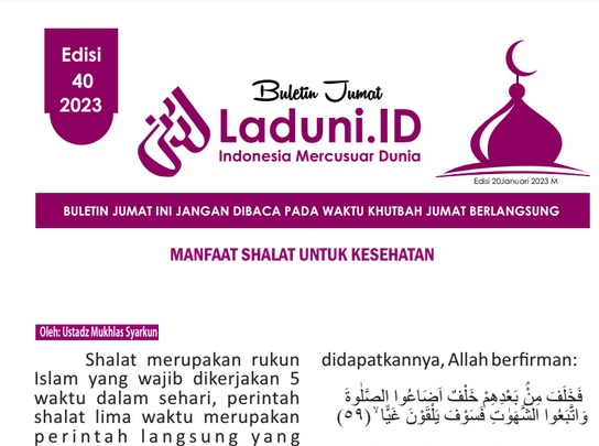 Buletin Jumat Laduni.ID Edisi 40: Manfaat Shalat untuk Kesehatan