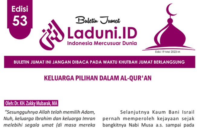 Buletin Jumat Laduni.ID Edisi 53: Keluarga Pilihan dalam Al-Qur’an