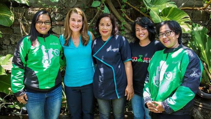 Melinda Gates Diketahui Jumpai Mitra Go-Jek Sebelum ke Pertemuan IMF di Bali