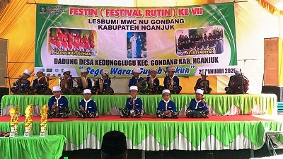 Bentuk Karakter Generasi NU, LESBUMI Nganjuk Gelar Festival Sholawat