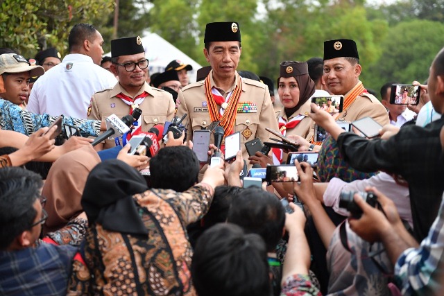 Presiden Jokowi Apresiasi Peringatan Hari Pramuka ke-58