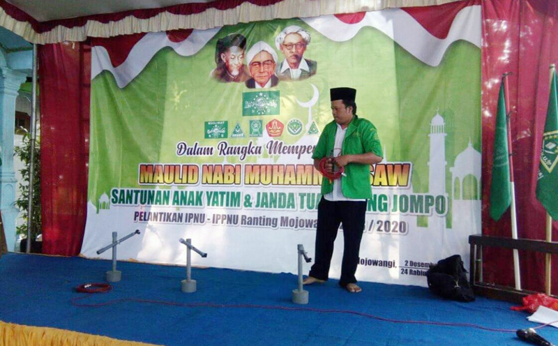 Santuni Yatim dan Janda, Beginilah Aktivitas Ansor Jombag Saat Gelar 212