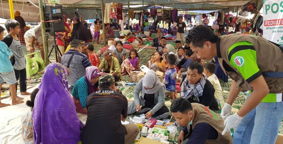Tujuh Pos NU Peduli Didirikan untuk Bantu Korban Gempa Lombok