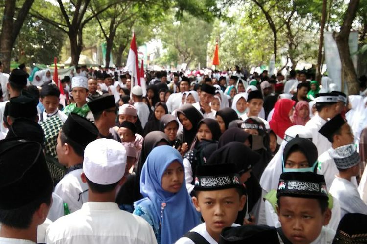 Peringatan HSN 2018 di Tasikmalaya, Ribuan Santri Ikut Meramaikannya