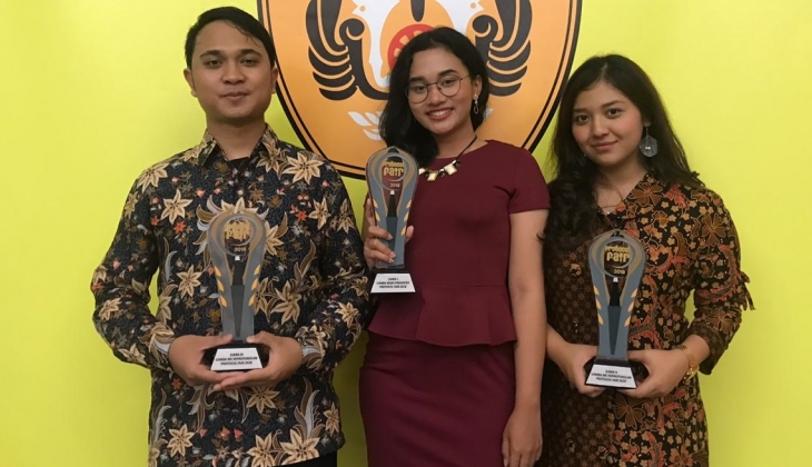 Mahasiswa UGM Juara Satu Lomba News Presenter Protocol Fair 2018