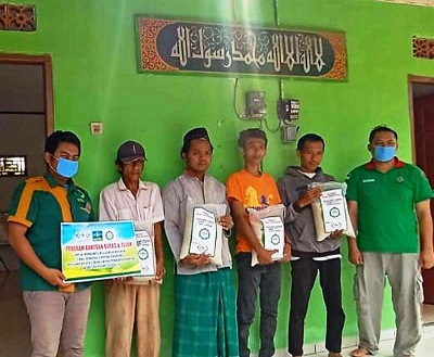 Dampak Corona, NU Peduli Covid-19 Cilacap Salurkan 1 Kwintal Beras dan Telur